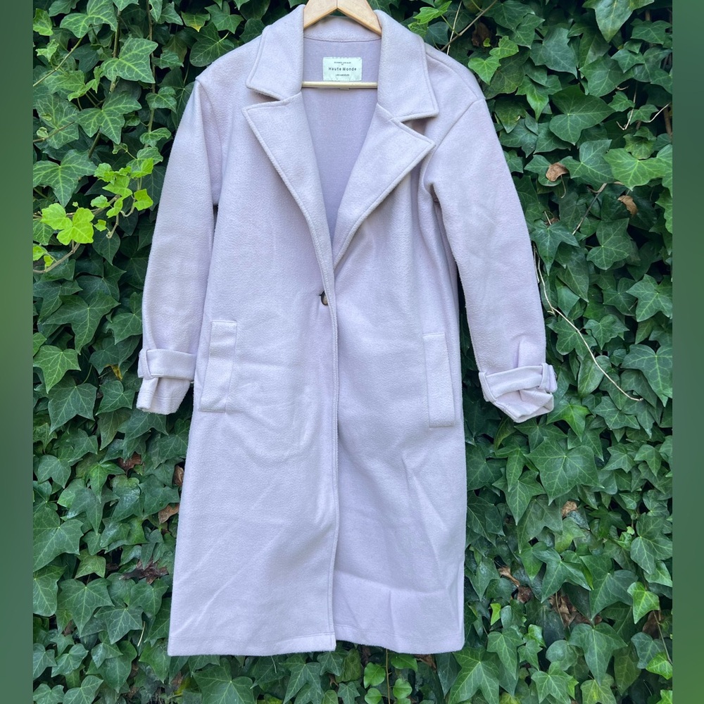 Lilac, perfect fall and spring coat!